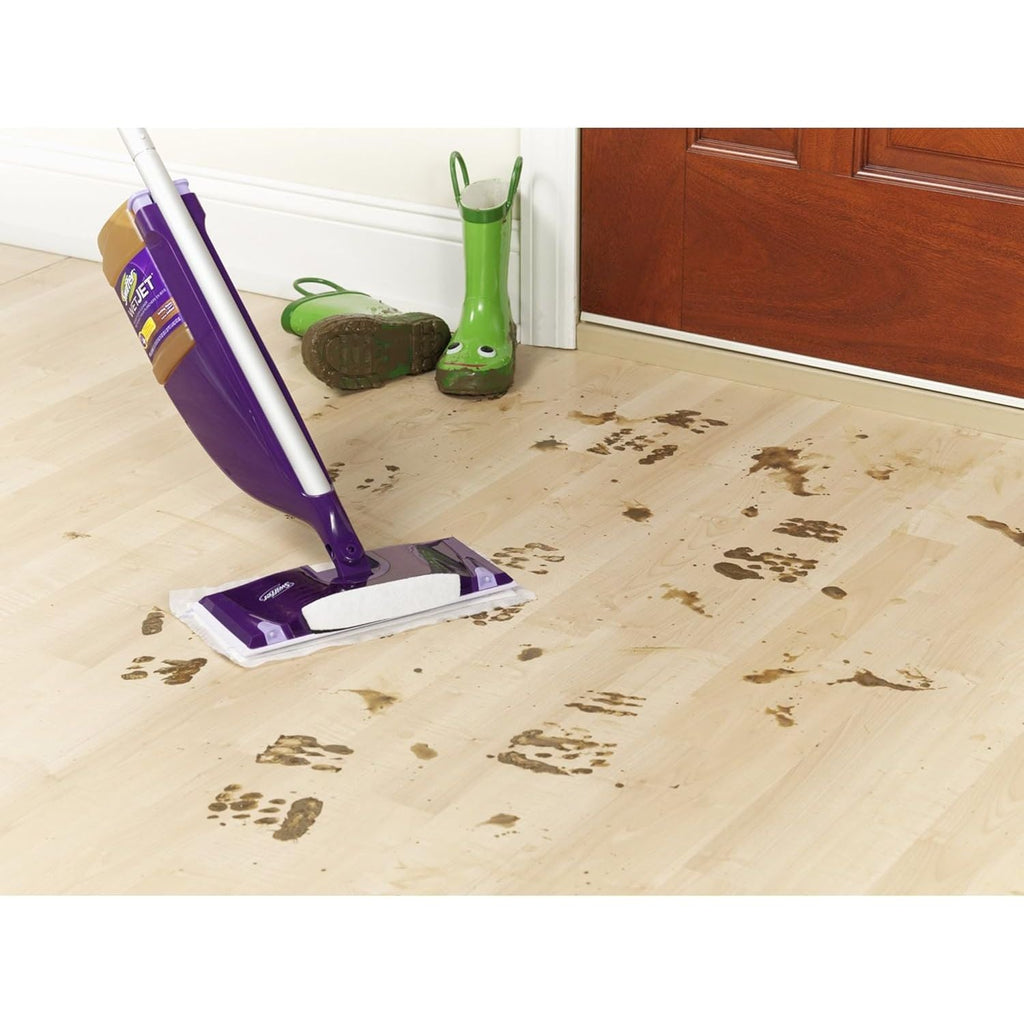Buy now Swiffer WetJet Multi-Purpose Floor Cleaner Solution Refill Open Window Fresh Scent 1.25L, Pack of 6 at indiglob india
