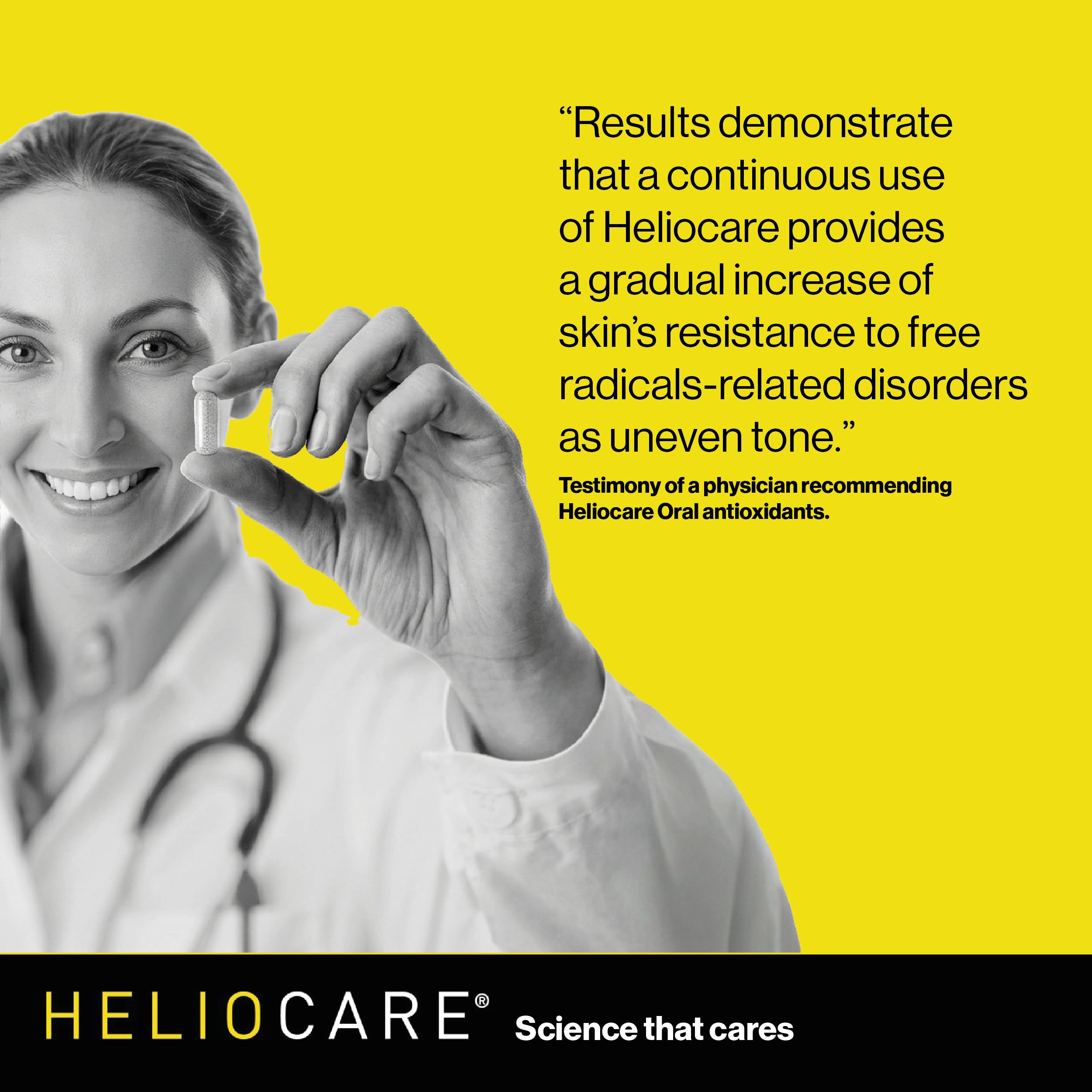 Heliocare Advanced with Nicotinamide Antioxidant Supplement, 120 Capsules | Patented Skin Health Antioxidant with 240mg Polypodium Leucotomos & 500mg Niacin B3, Clinically Proven Antioxidan Supplement