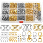 PAXCOO Keychain Making Kit, Keychain Craft Supplies Including Key Chain Hooks, Lobster Clasps, Key Rings and Jump Rings for Key Chain Making and Jewelry Making