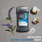DOVE MEN + CARE Deodorant Stick for Men Clean Comfort, Pack of 4, 3 oz | Aluminum free deodorant provides 72-hour odor protection and skin care.