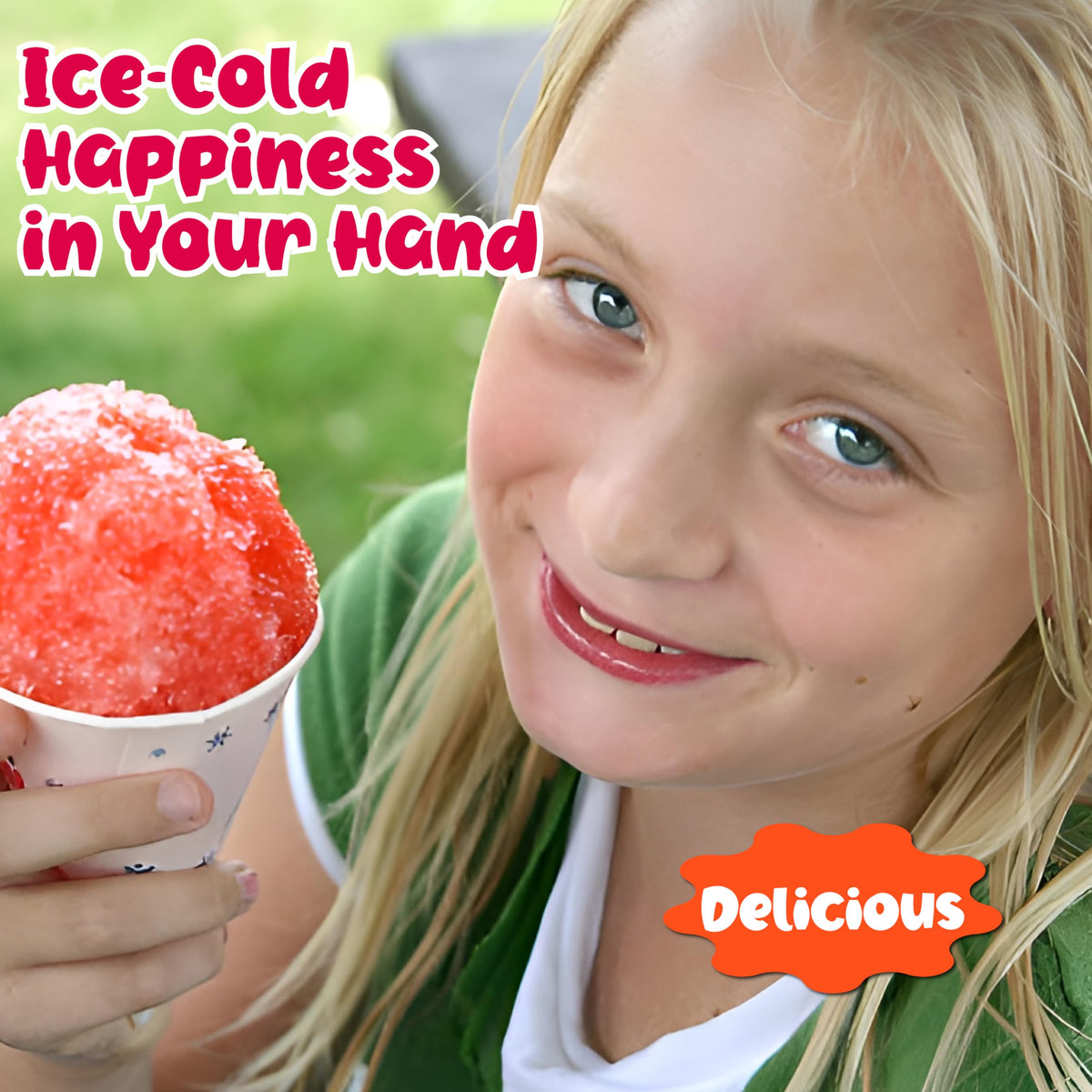 Concession Essentials Paper Snow Cone Cups, 6 oz, Wax Coated, Leakproof Water Cups for Shaved Ice, Water Cooler Dispenser, 100 Count
