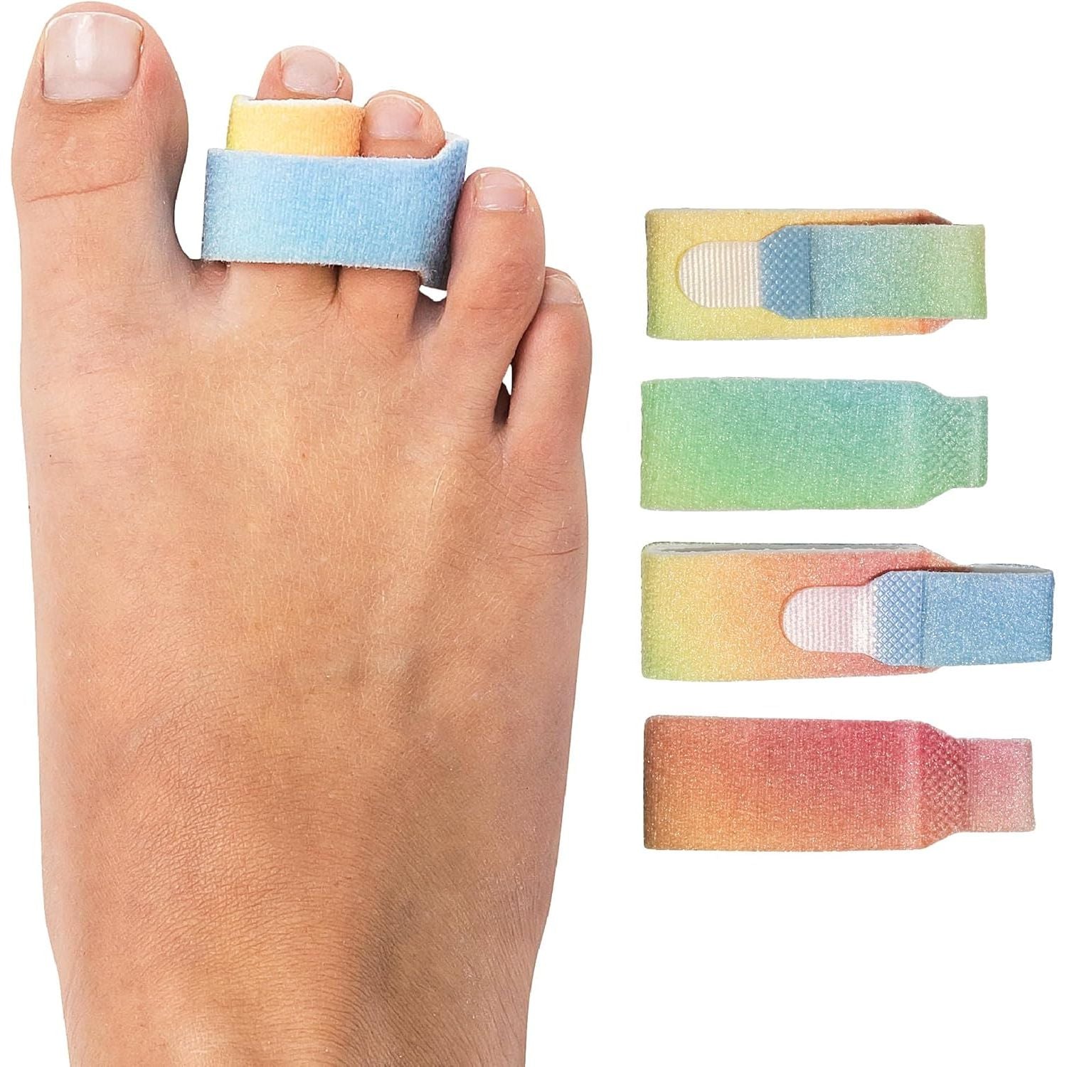 Buy now ZenToes Hammer Toe Corrector for Women & Men - Reusable Fabric Buddy Wraps for Broken Toes - Cushioned Toe Splint for Protection & Recovery & Hammertoe Straightener - 4 Count (OSFM, Beige) OSFM (4 Count) Original Support ZenRainbow at indiglob india
