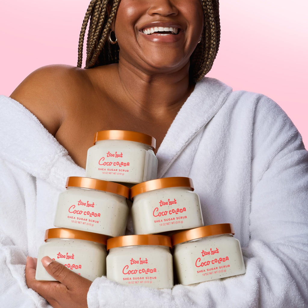 Buy now Tree Hut Coco Colada Shea Sugar Scrub, 18 oz, Ultra Hydrating and Exfoliating Scrub for Nourishing Essential Body Care at indiglob india