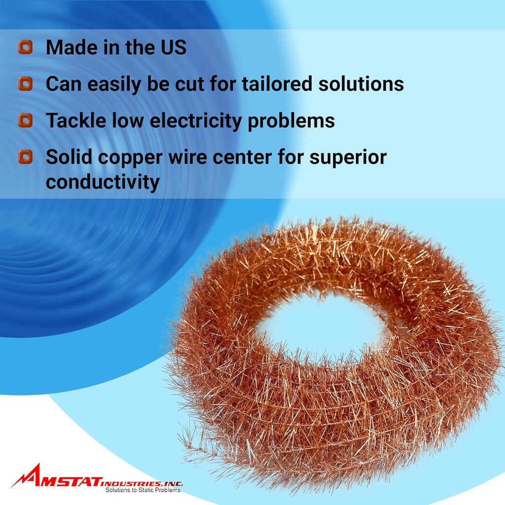 Buy now Premium Anti-Static Copper Tinsel - Efficient Static Elimination for Workspace Applications at indiglob india