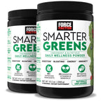 Force Factor Smarter Greens Daily Wellness Powder to Support Gut Health | Greens Superfood Powder for Bloating & Digestion, with 40+ Superfoods, 125 Million CFU of Probiotics, Unflavored, 10 Servings