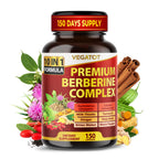 Vegatot Premium Berberine Complex 10-in-1 Formula, 150 Capsules