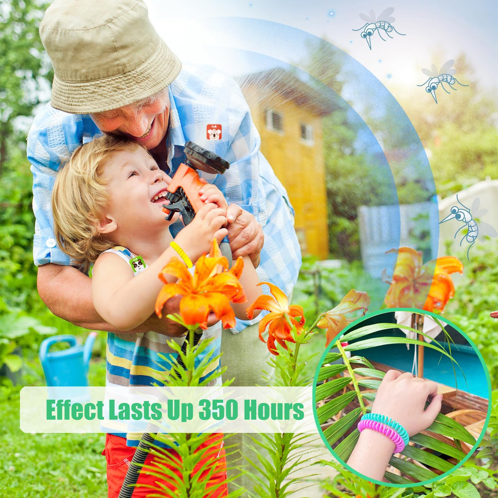 18 Pack Mosquito Repellent Bracelets with 60 Pack Mosquito Patches, DEET-Free Insect & Bug Repellent Wrist Bands for Kids & Adults Outdoor Camping Fishing Traveling