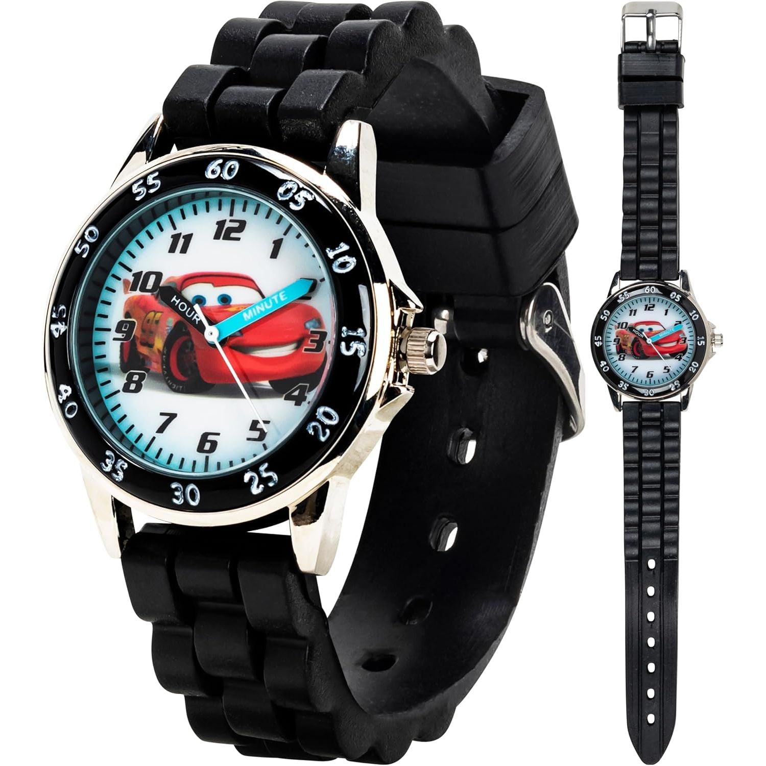 Buy now Accutime Disney Pixar Cars Lightning McQueen Time-Teaching Watch for Kids with Interactive Racing Dial Default at indiglob india
