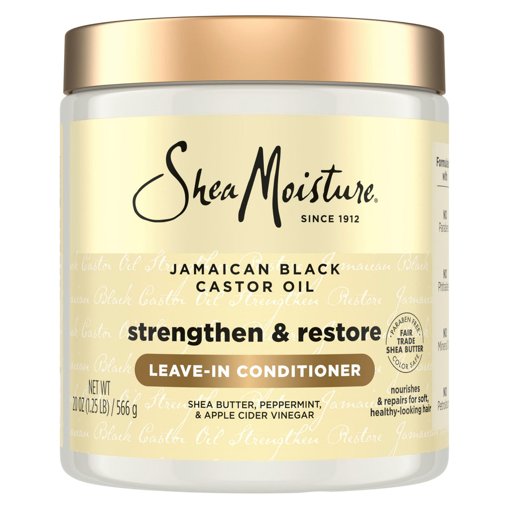 Buy now SheaMoisture Jamaican Black Castor Oil Leave In Conditioner 100% Pure Jamaican Black Castor Oil For Damaged Hair to Soften and Detangle Hair 11.5 oz at indiglob india