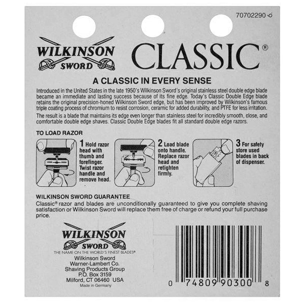 Buy now Wilkinson Sword Classic Double Edge Razor Blades- (Pack of Two) at indiglob india