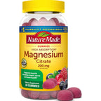 Nature Made High Absorption Magnesium Citrate 200mg per Serving, 60 Gummies | Magnesium Supplement for Muscle, Nerve, Bone and Heart Health Support, Mixed Berry Flavored Magnesium Gummies, 30 Day Supply