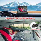 Baby Car Camera for Backseat-HD 720P 4.3 inch Monitor with Night Vision, 360° Rotation, 150° Wide View Angle. Protects Your Baby’s Eyes.Rear-Facing Backseat Camera for Kids, Infants, and Newborns KB45
