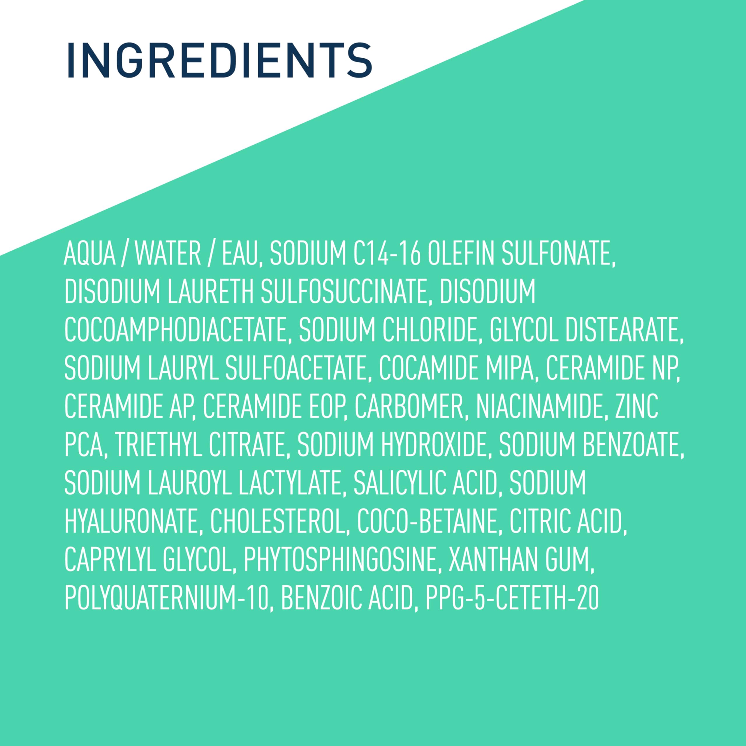CeraVe Oil Control Shampoo, Clarifying Shampoo with Hyaluronic Acid, 12oz | Sulfate-Free Oily Hair Formula with Ceramides Deeply Purifies To Remove Excess Oil While Delivering Lightweight Hydration