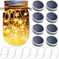 Buy now Mason Jar Solar Lantern Lights, 8 Pack 30 LED Bulbs Fairy Star Firefly Solar Lids Jar Lights,8 Hangers Included(No Jars),for Patio Garden Mason Jar Lanterns Table Wedding Decorations Lights Default at indiglob india