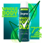 Degree Whole Body Deodorant Spray for Men, Active Fresh Scent, 4 oz