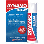 Dynamo Delay Desensitizing Spray for Men to Help You Last Longer in Bed - Reduces Oversensitivity, Prolong Climax for Him, Metered Dose, 0.75 Fl Oz
