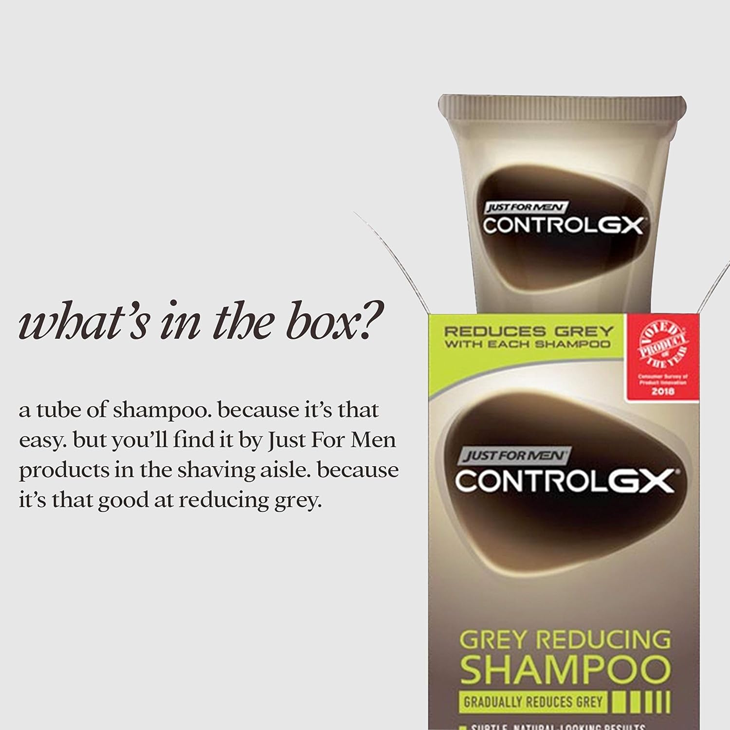 Buy now Just For Men Control GX Grey Reducing Shampoo, 5 Fluid Ounce at indiglob india