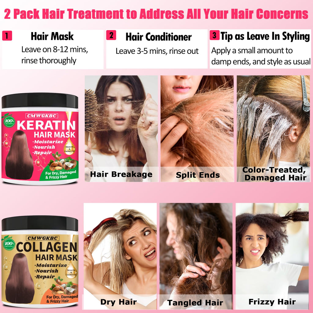 Deep Conditioning Hair Mask,Keratin Hair Treatment & Collagen Hair Mask
