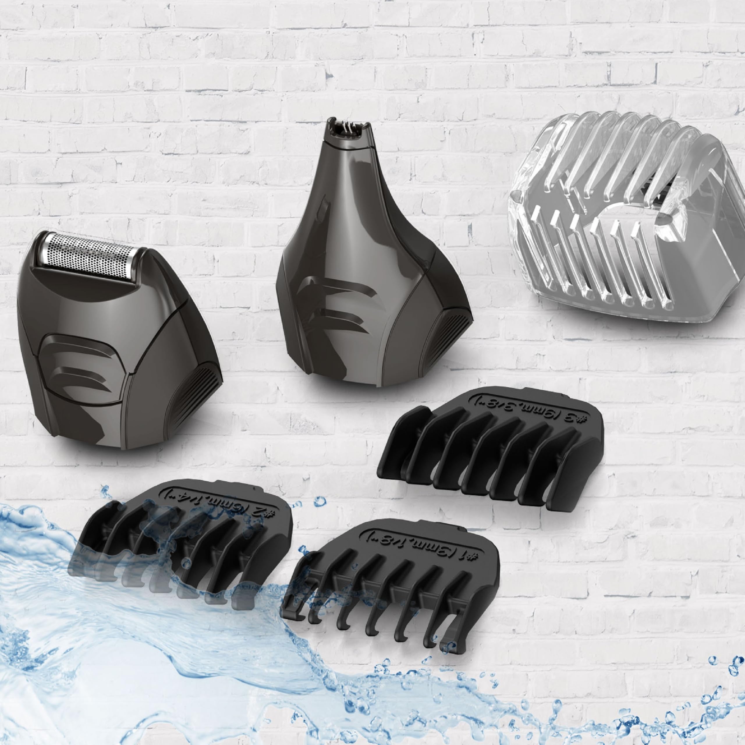 Buy now Remington All-in-One Grooming Kit, Lithium Powered, 8 Piece Set with Trimmer, Men's Shaver, Clippers, Beard and Stubble Combs, PG6025, Black at indiglob india
