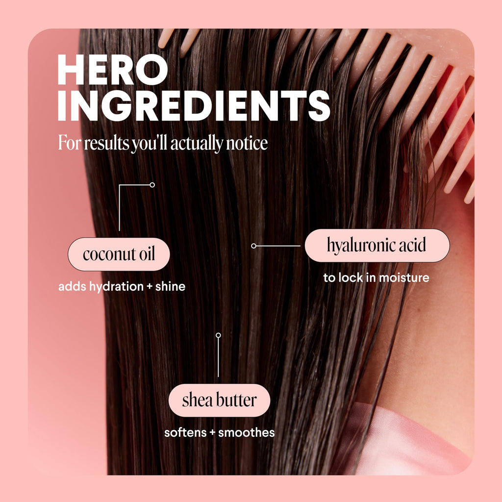 MONDAY HAIRCARE Moisture Shampoo + Conditioner Bathroom Set (2 Count) 27 oz Each for Dry, Coarse, Stressed, Frizzy Hair, Made with Coconut Oil, Rice Protein, Shea Butter and Vitamin E