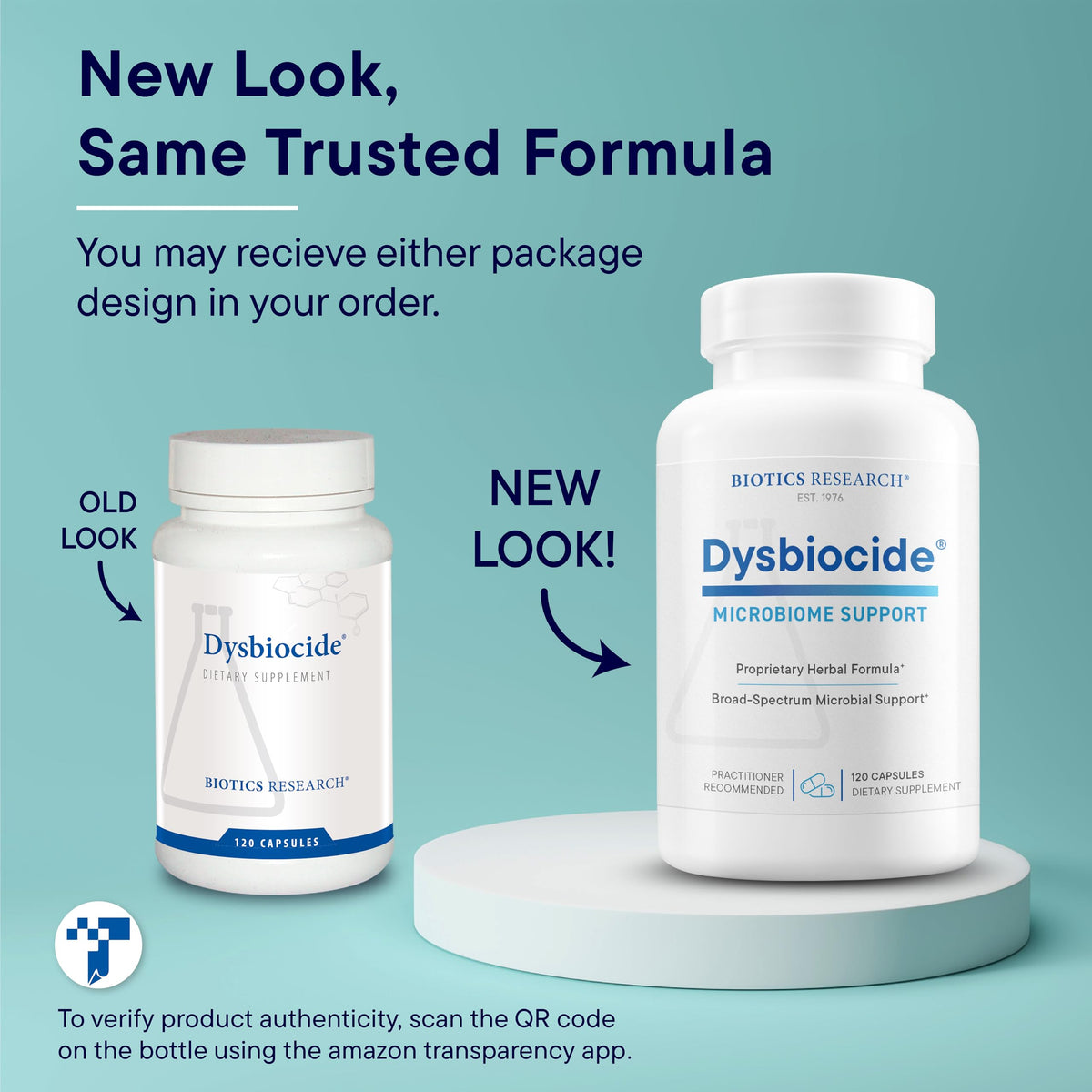 BIOTICS RESEARCH Dysbiocide Synergistic Botanical Blend Gut Health 120 Caps