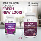 Dr. Berg Black Elderberry Capsules (Advanced Immune Support*) with 15,000 IU Vitamin D, 60 mg of Zinc, & 90 mg of Camu Camu - (4-in-1) Sambucus Elderberry Immune Support Supplement - 90 Capsules