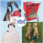 PBnJ Baby Stroller Hooks, Large Carabiner Clip, Diaper Bag Purse, 2 Pack