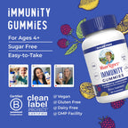 MARYRUTH'S Immunity Gummies for Kids & Adults, Sugar Free, 90 Servings | Elderberry Vitamin C & Zinc, Vitamin D3 & Echinacea, Immune Support Supplement, Vegan, Non GMO, 90ct