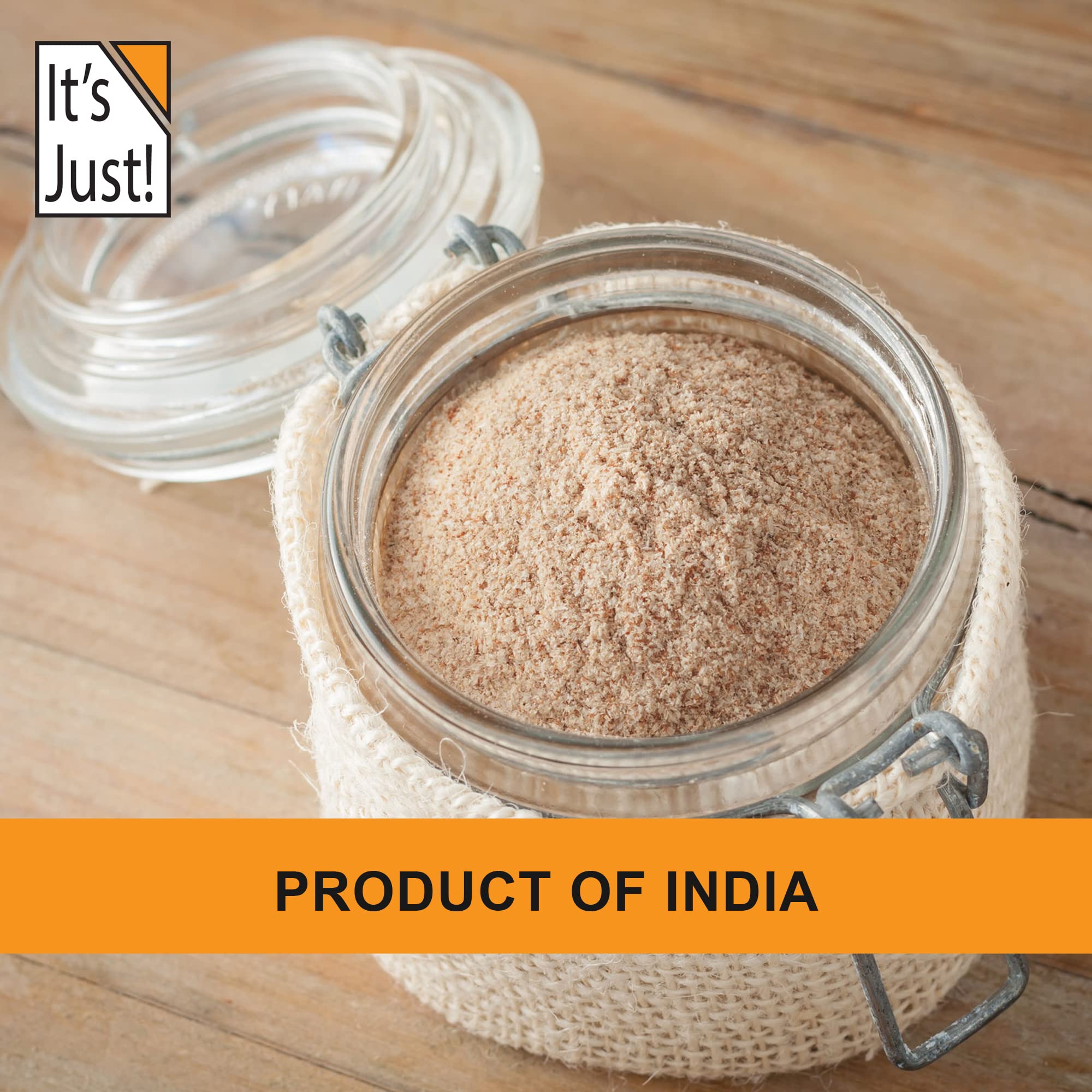 It's Just! - Psyllium Husk Powder, GLP-1 Friendly, Easy Mixing Dietary Fiber, Cleanse Your Digestive System, Finely Ground Powder, Ideal for Keto Baking, Non-GMO (Unflavored, 10oz (Pack of 1))