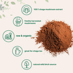 Micro Ingredients Organic Chaga Mushroom Extract, 10 oz | 100:1 Wild Harvested | Supports Immune & Antioxidant Defense | Great for Tea & Smoothies | Non-GMO, Vegan Friendly