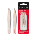 Buy now Revlon Designer Series Mini Tweezer Set, Hair Removal Tool Kit with Slant & Point Tips, Portable and Easy to Use, Made with Long Lasting Stainless Steel, 1 Count at indiglob india