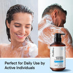 ProBliva Antifungal Body Wash Treatment Soap - Jock Itch, Ringworm, Back Acne, Tinea & Foot Odor – Skin Relief Cleanser Gel with Tea Tree Oil & Tolnaftate for Men and Women (with Brush Kit)