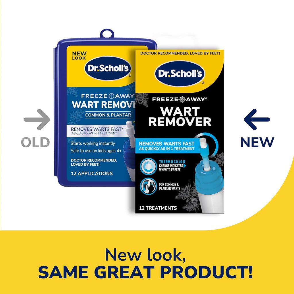 Buy now Dr. Scholl's Freeze Away Wart Remover for Hands & Feet, 12 ct â€“ Removes Warts Fast in as Little as 1 Treatment, Fast-Acting Treatment for Common and Plantar Wart Removal, Safe to Use on Kids Ages 4+ at indiglob india