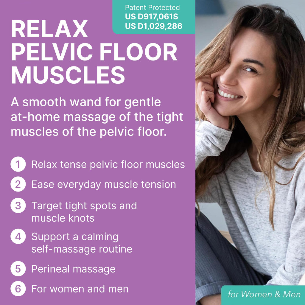 Intimate Rose Non-Vibrating Pelvic Wand, Pelvic Floor Muscle Massager