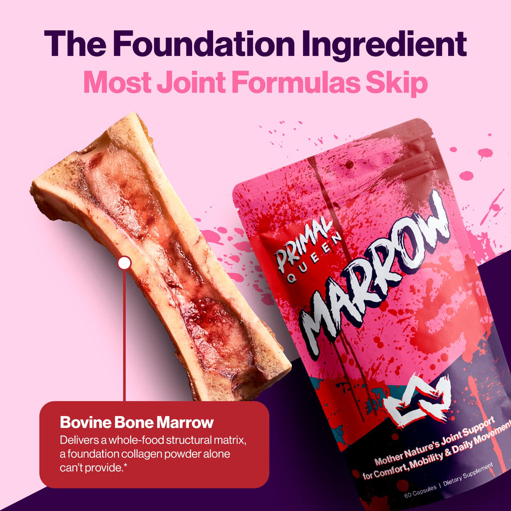 Primal Queen Bone Marrow, Joint Support for Women, Curcuwin Turmeric