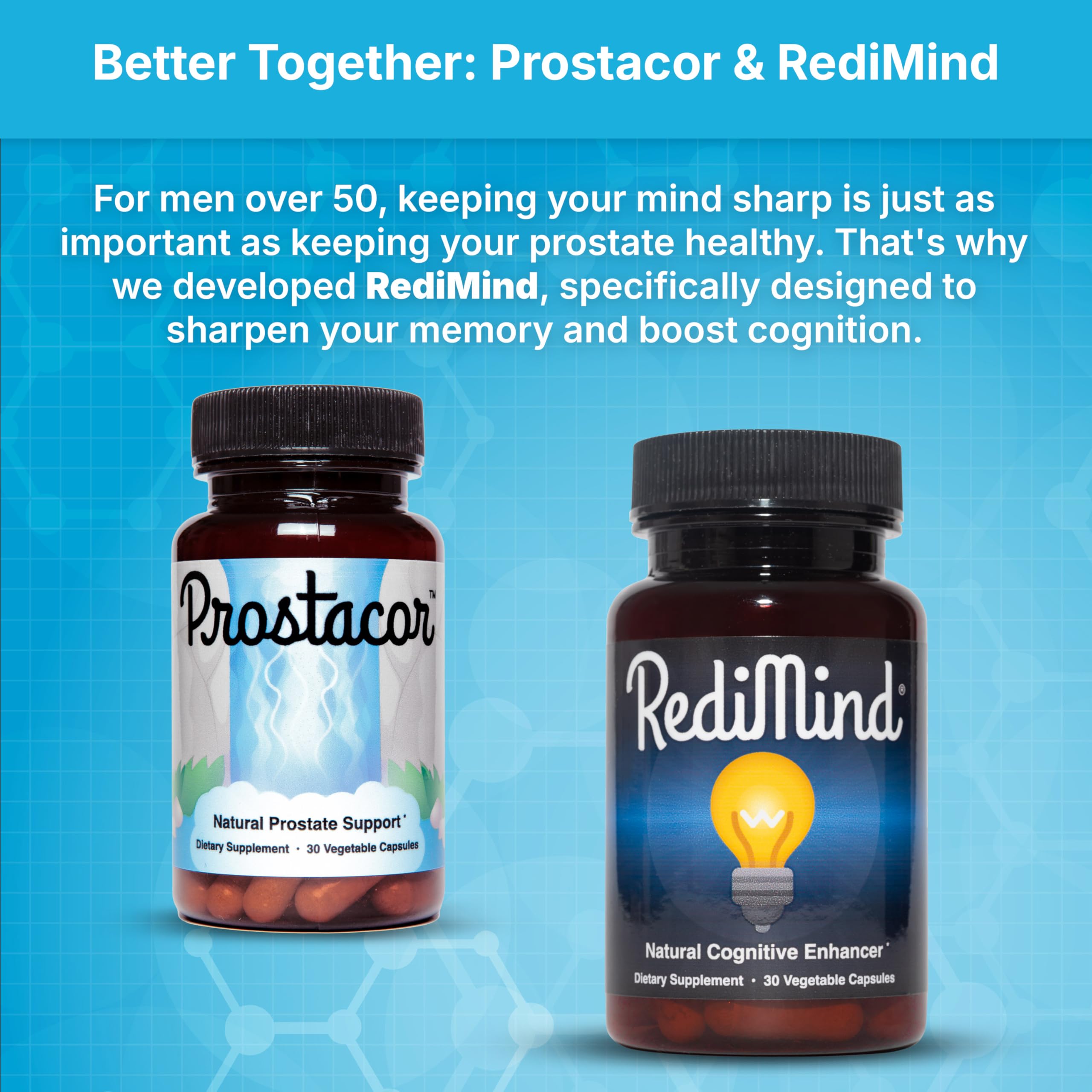 Prostacor Natural Prostate Support Supplement for Men, Vegan, Gluten-Free | Supports Healthy Urine Flow, Fewer Urges, Bladder Control, and Uninterrupted, Restful Sleep Through the Night, 30-Day Supply