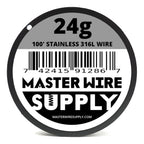 Buy now Stainless Steel 316L - 100' - 24 Gauge Wire - 100ft - 0.51mm - 0.02in - Made in USA - Master Wire Supply at indiglob india