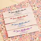 50-500pcs Custom 100% Cotton Clothing Labels Tags,Personalized Fabric Tags for Clothing,Custom Fabric Labels for Handmade Items,Single-Color Printing,Pre-Cut or Ribbon Roll - 2x5.7cm