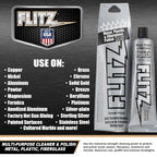 Buy now Flitz Multi-Purpose Metal Polish Paste - 1.76oz Tube of USA-Made Chrome Polish - Works on Stainless Steel, Aluminum, Plastic, Jewelry and Cars - Non-Abrasive Cleaner & Rust Remover (1 Pack) at indiglob india