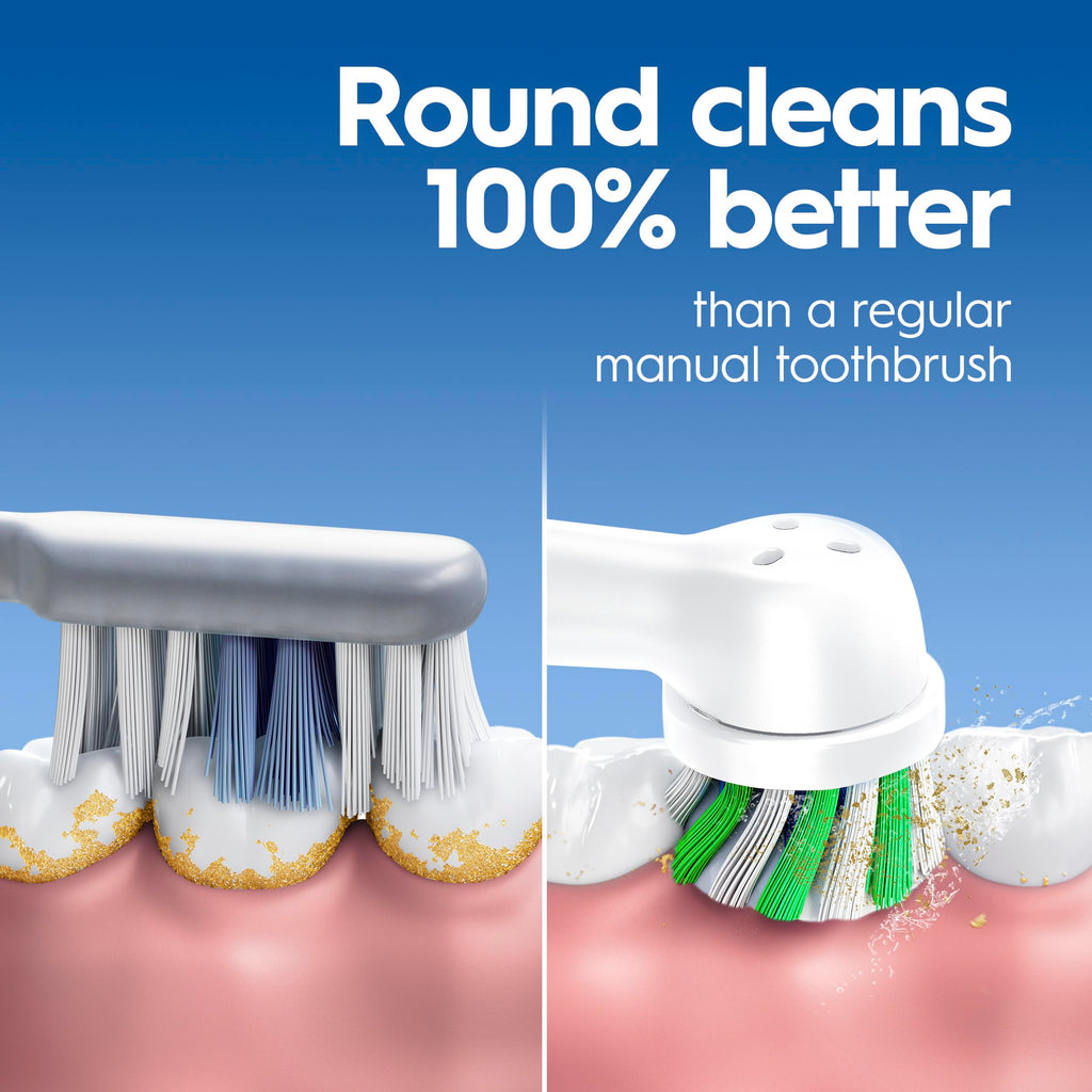 Buy now Oral-B Pro 100 3D White, Battery Toothbrush, White at indiglob india