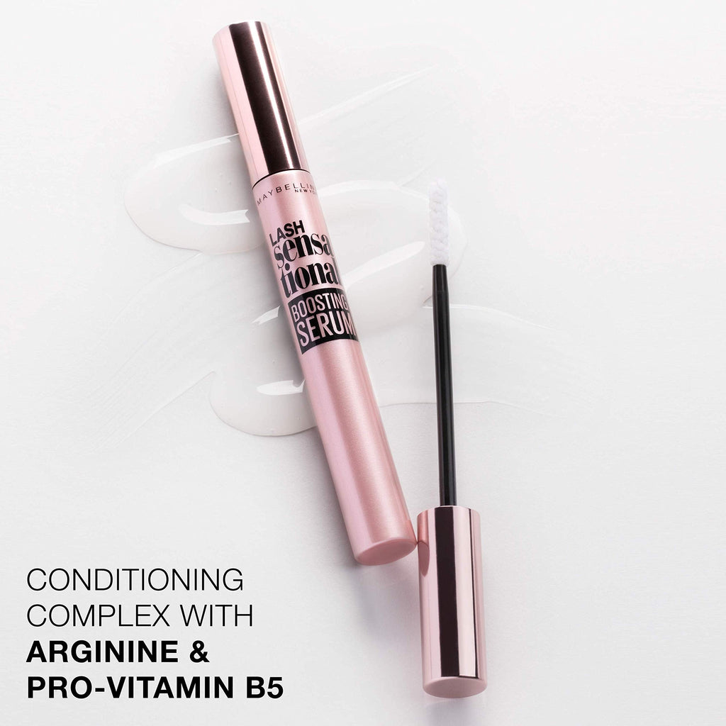 Buy now Maybelline Lash Sensational Boosting Eyelash Serum, Conditioning Lash Serum Infused with Arginine and Pro-Vitamin B5 to Fortify Lashes, 1 Count at indiglob india