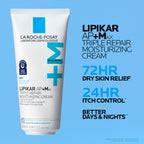 La Roche-Posay Lipikar AP+MAX Triple Repair Moisturizing Body Cream | Face & Body Lotion for Dry Skin with Shea Butter & Niacinamide | Gentle Moisturizer for Very Dry, Rough & Sensitive Skin