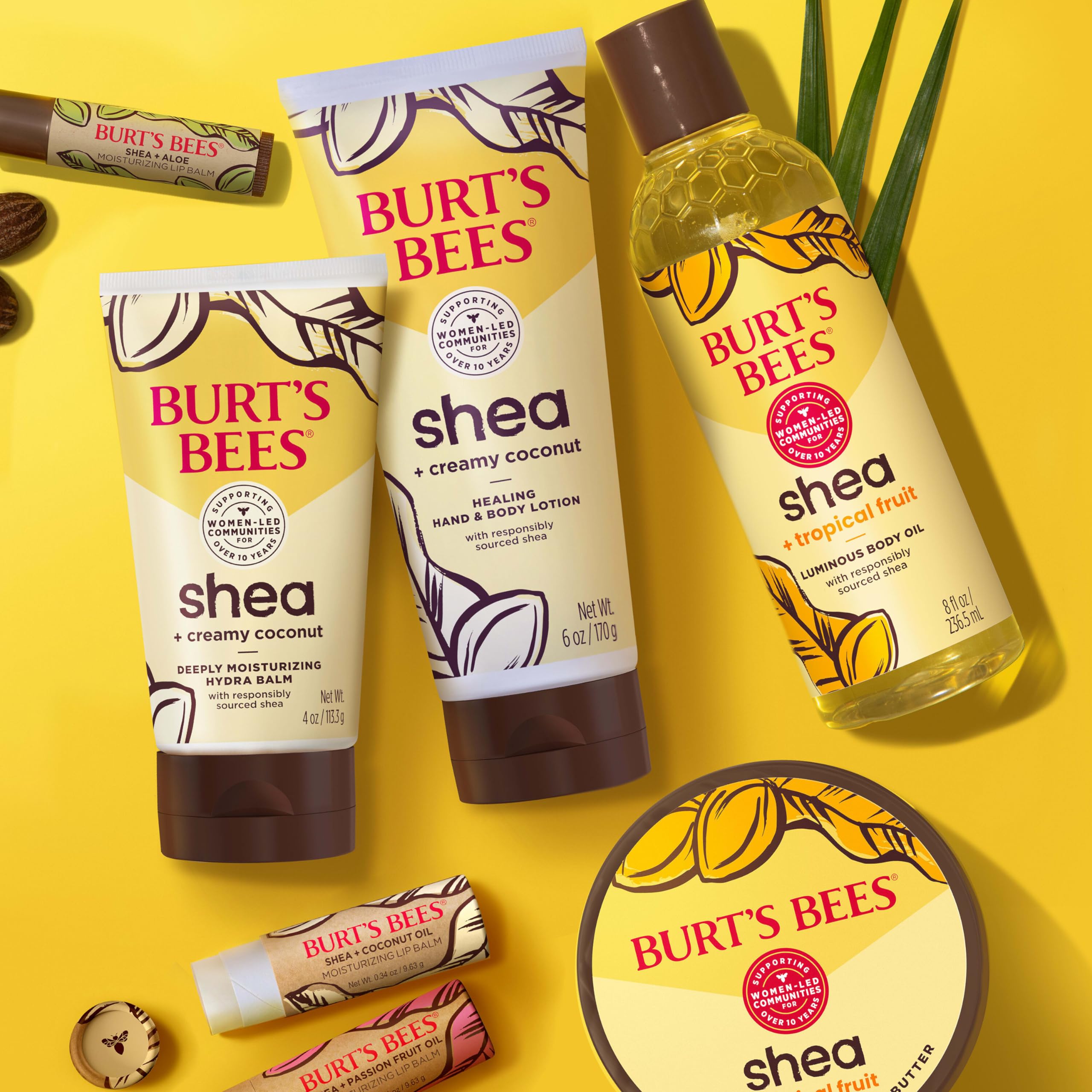 Buy now Burt's Bees Shea + Tropical Fruit Indulgent Hand and Body Butter, Non-Greasy, Antioxidant Rich for Glowing Skin, Non-Irritating, Natural Origin Skin Care, 11 oz. at indiglob india