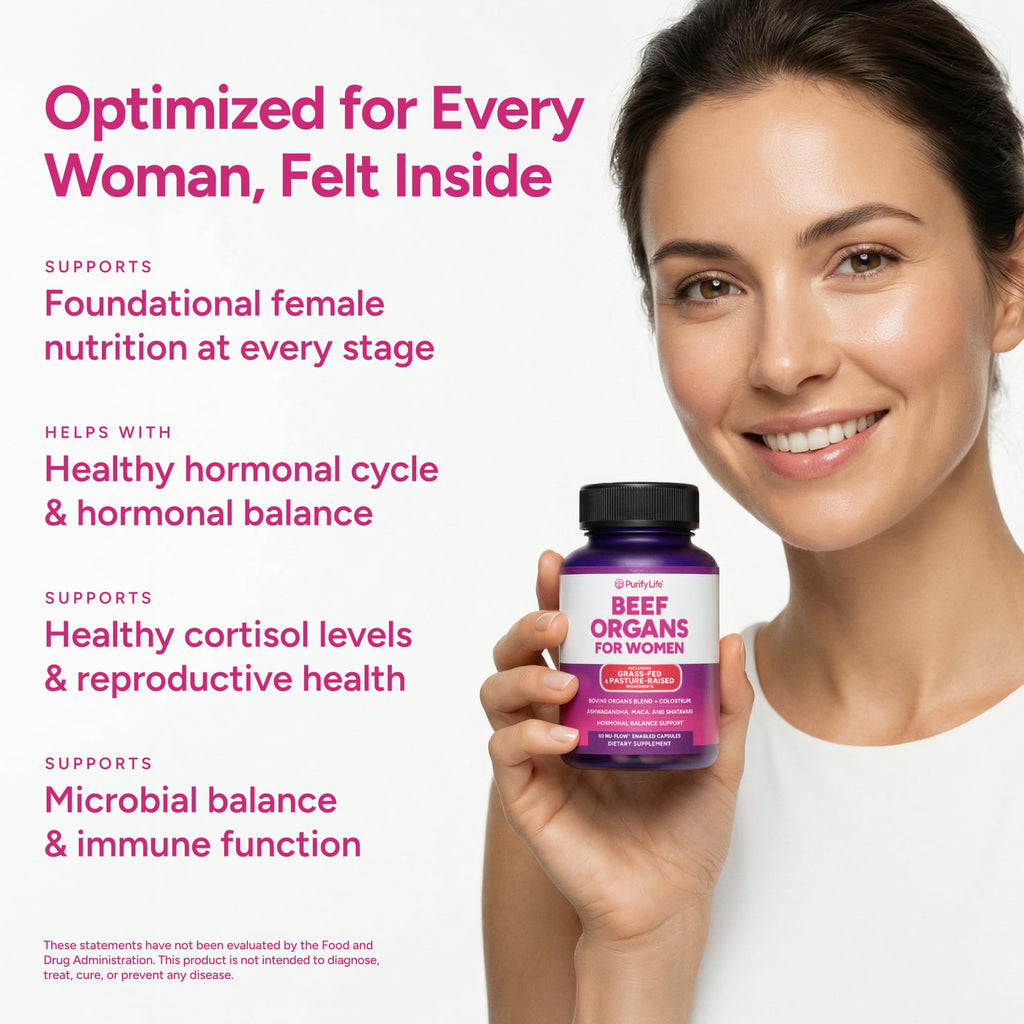 Grass-Fed Primal Beef Organ Supplement for Women, Hormone Balance for Women
