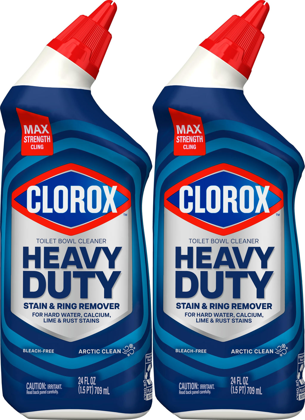 Buy now Clorox Toilet Bowl Cleaner Heavy Duty Stain and Ring Remover, Arctic Clean, 24 Fl Oz., Pack of 2 at indiglob india