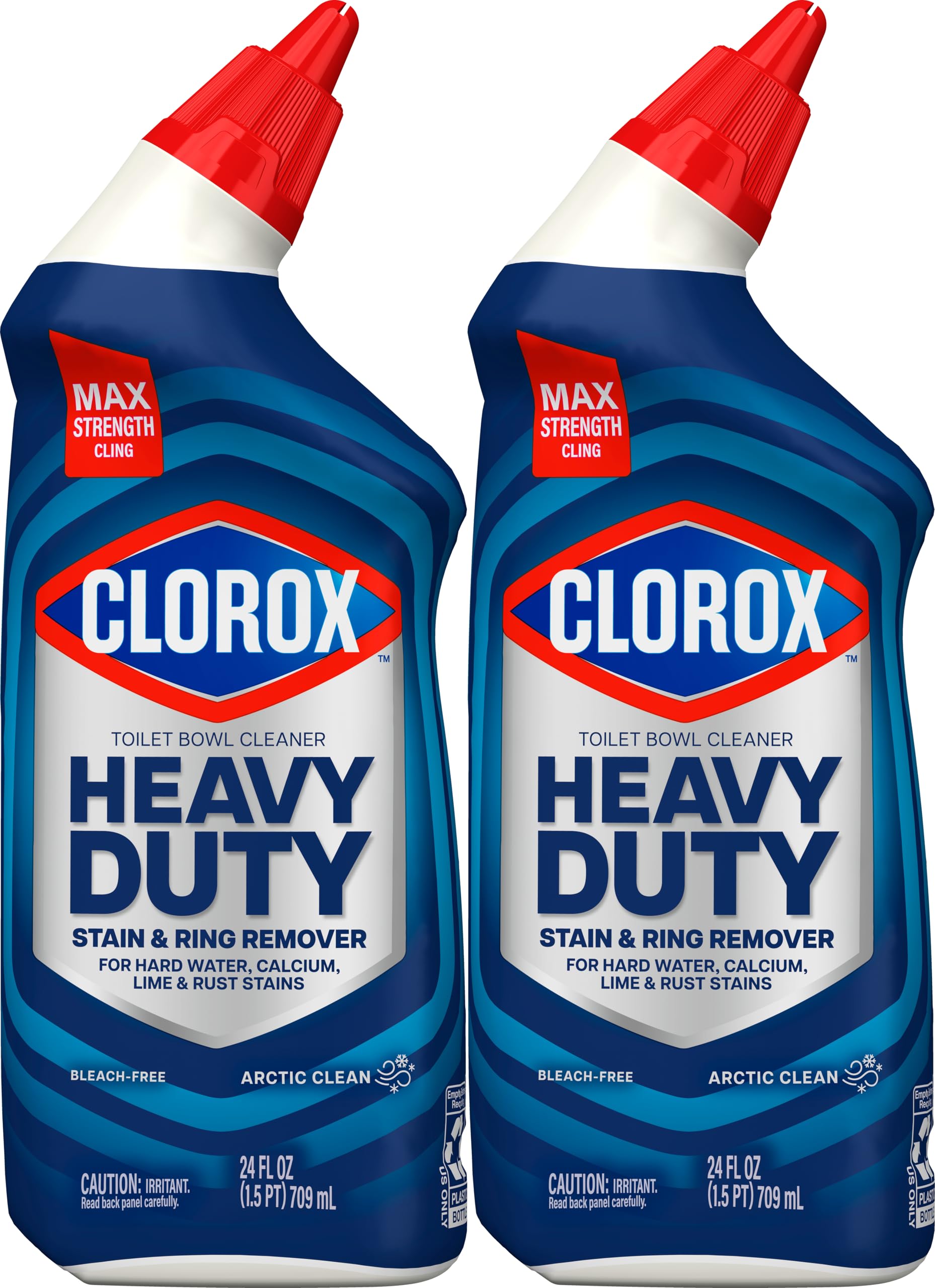 Buy now Clorox Toilet Bowl Cleaner Heavy Duty Stain and Ring Remover, Arctic Clean, 24 Fl Oz., Pack of 2 at indiglob india