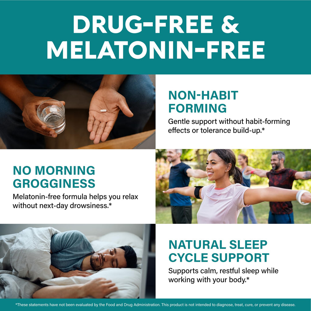 GABA L-Theanine Supplement 900 mg - Calm, Sleep & Relaxation - 120 Caps | GABA 750 mg, L-Theanine 150 mg with Magnesium & Vitamin B6 - Melatonin-Free & Non-Habit Forming - Vegan, Laboratory Tested
