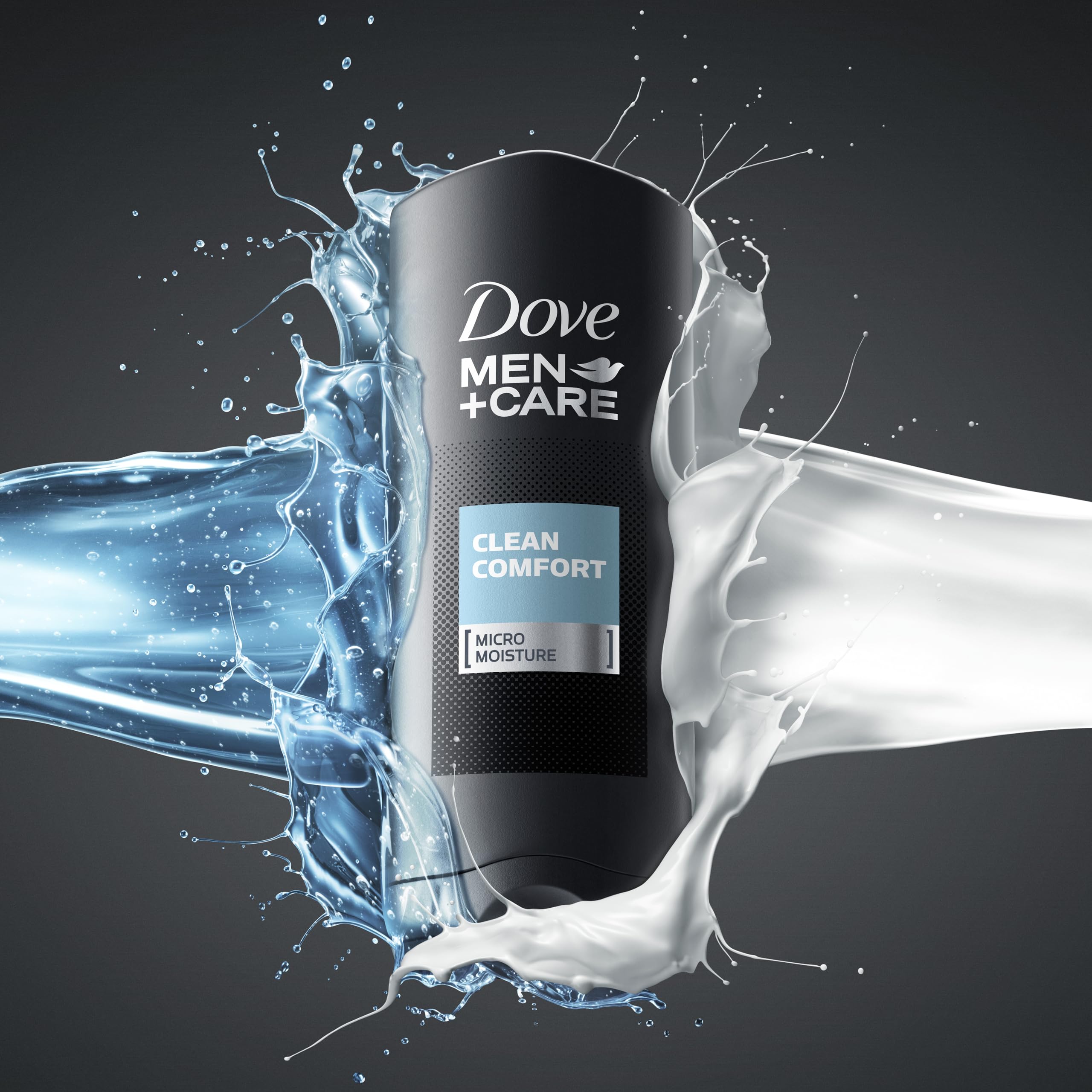 Buy now DOVE MEN + CARE Body and Face Wash Clean Comfort 4 Count for Healthier and Stronger Skin Effectively Washes Away Bacteria While Nourishing Your Skin, 18 oz at indiglob india