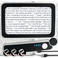 Buy now MAGNIPROS Rechargeable 4X Magnifying Glass with Light for Reading, Large Foldable LED Page Magnifier, Dimmable Handheld Rectangle Magnifier for Seniors, Small Print, Low Vision Books Default at indiglob india