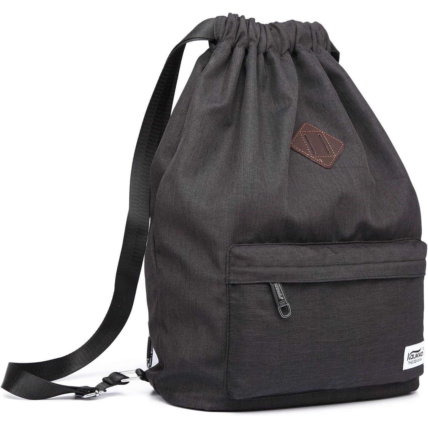 Buy now KAUKKO Drawstring Sports Backpack Gym Yoga Bag Shoulder Rucksack for Men and Women at indiglob india